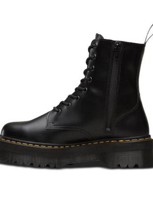 Черевики на платформі dr. martens jadon smooth leather platform boots black