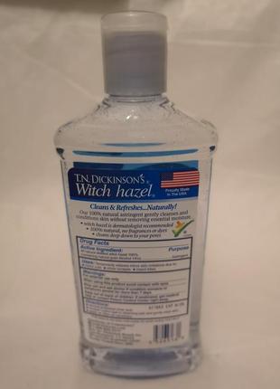 Dickinson brands, witch hazel for face & body, тонік для обличчя і тіла, 473 мл4 фото