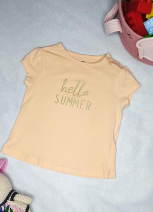 Футболка для девочки 3-6мес