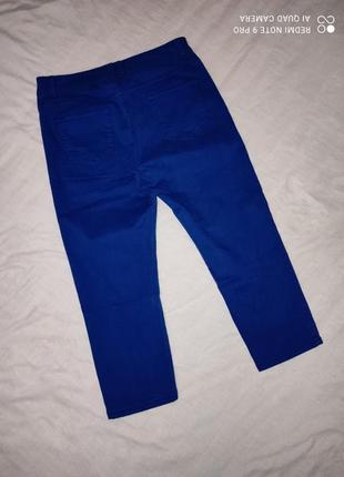 Бриджі джинсові сині2 фото