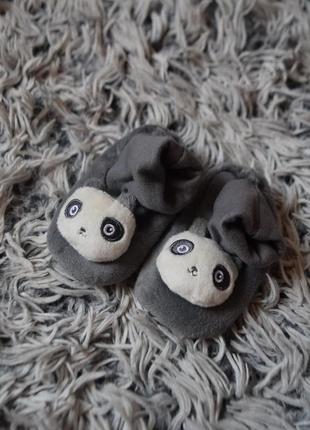 Пінетки панда для малюка 0-3 місяці