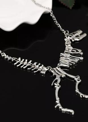 Шикарное колье динозавр, тираннозавр, унисекс, скелет