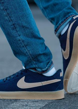 Мужские кеды nike sb zoom blazer low blue