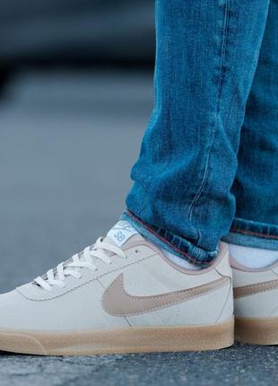 Мужские кеды nike sb zoom blazer low beige