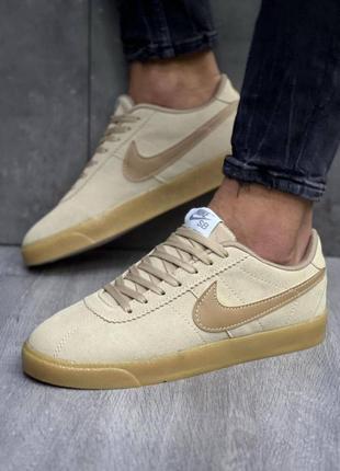 Мужские кеды nike sb zoom blazer low beige