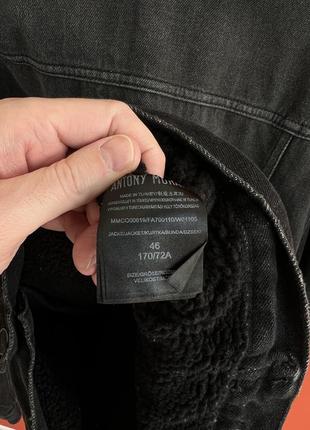Antony morato оригинал мужская куртка шерпа джинсовка размер s б у7 фото
