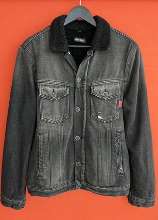Antony morato оригинал мужская куртка шерпа джинсовка размер s б у