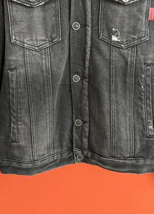 Antony morato оригинал мужская куртка шерпа джинсовка размер s б у4 фото