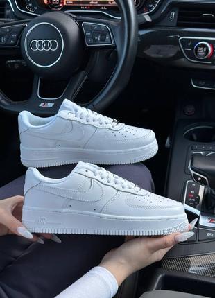 Женские кроссовки nike air force 1 all white  ⁇  smb