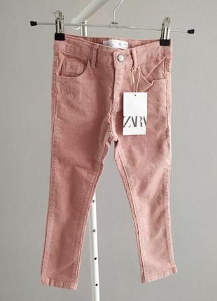 Детские брюки джинсы вельветовые zara