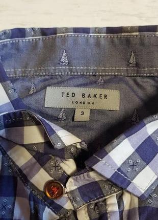 Натуральна сорочка в клітку ted baker6 фото