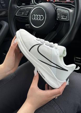 Женские кроссовки nike air zoom x run white black  ⁇  smb4 фото