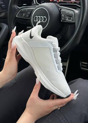 Женские кроссовки nike air zoom x run white black  ⁇  smb6 фото