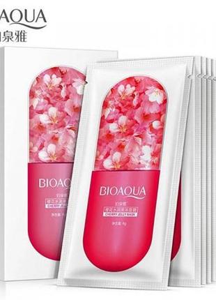 Нічна маска для обличчя з екстрактом вишні, bioaqua cherry jelly mask, 8 г1 фото