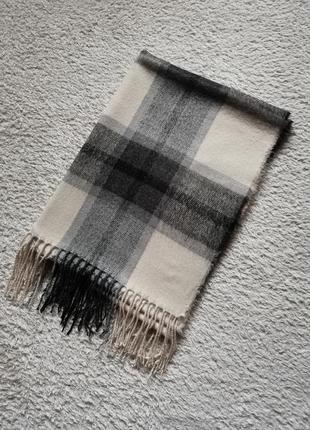 Великий шарф 196/70 палантин шарф в клітку