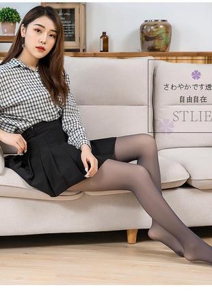 Колготки 200 ден капучино капронки 8614 плотные колготы теплые как прозрачные загорелая кожа