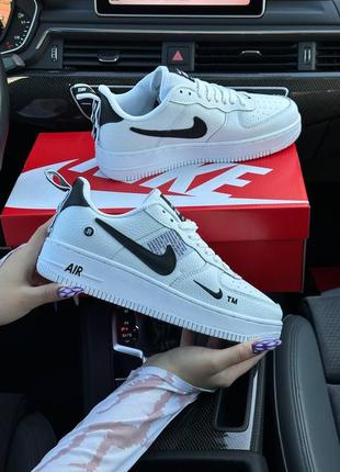 Жіночі кросівки nike air force 1 07 lv8 utility white black | smb