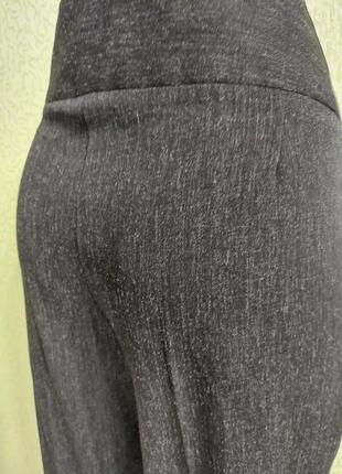 Брюки женские с прямыми штанинами и широким поясом5 фото