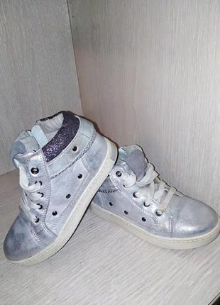 Круті сріблясті хайтопы на дівчинку