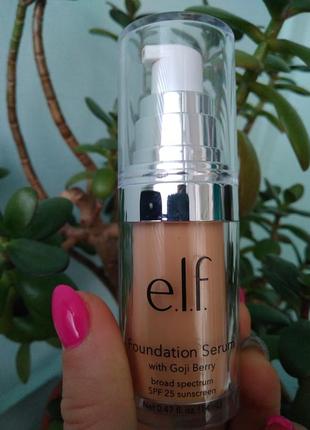 Тональный крем elf e.l.f foundation serum с годжи солнцезащитный крем spf 251 фото