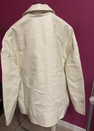 Байкерська куртка косуха шкірянка великого розміру asos6 фото