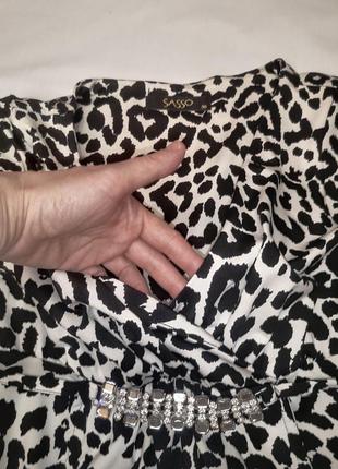 Нарядное платье с леопардовым принтом, s.3 фото