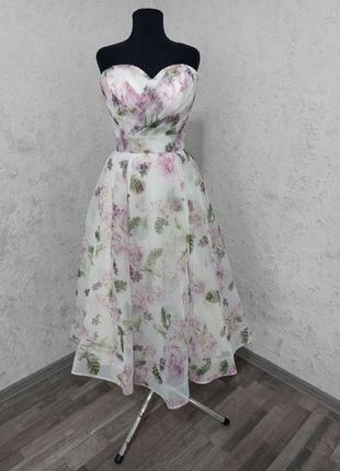 Выпускное платье из органзы3 фото