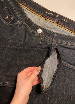 Брендовые мужские джинсы massimo dutti темно синие бу6 фото