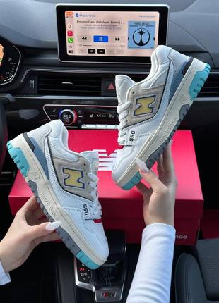 New balance 550 white yellow