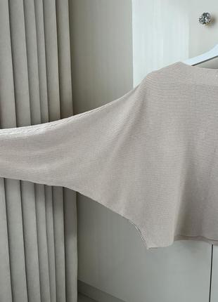 Кофта с жемчужинами летающий рукав 6