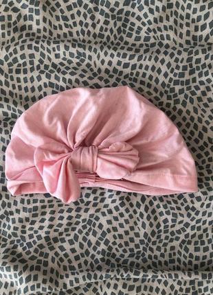 Шапочка тюрбан для дівчинки 1,5-2 роки