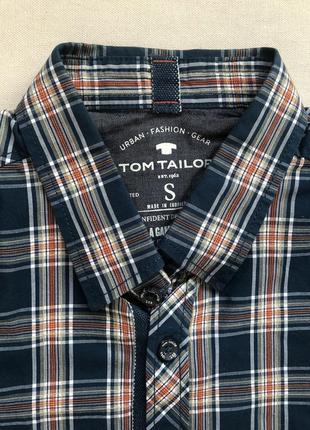 Стильная рубашка tom tailor хлопковая, р. 36 (s/44)2 фото