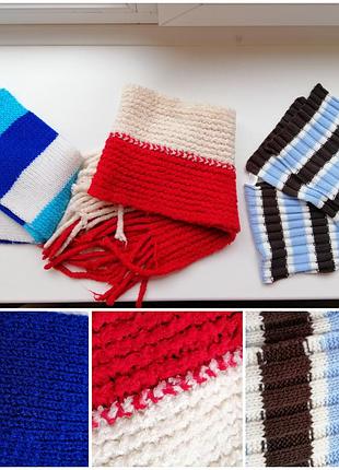 Три детских шарфа. все вместе.