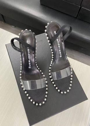 Босоножки люкс в стиле alexander wang💣🔝🖤