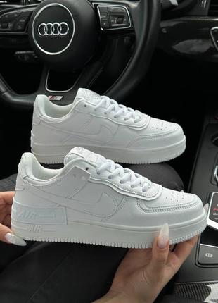 Жіночі кросівки nike air force 1 shadow all white
