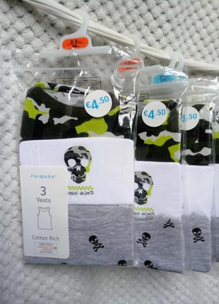 Майки для мальчиков хлопок