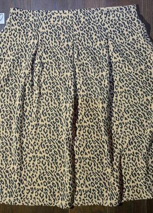 Юбка с леопардовым принтом1 фото