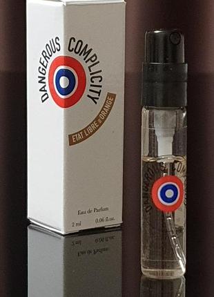 Оригинальный пробник etat libre d'orange dangerous complicity eau de parfum_2ml