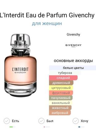 Оригинальный пробник givenchy l'interdit eau de parfum _1ml7 фото