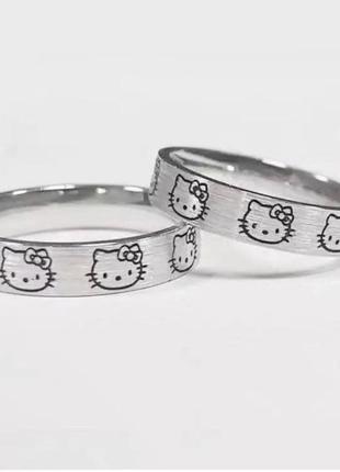 Кольцо хелоу котти, печатка, колечко, кольцо hello kitty5 фото
