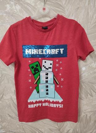 Футболка майнкрафт minecraft 7-8 років george