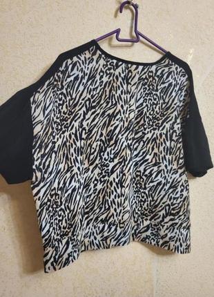 Леопардова блуза стильний топ next футболка оверсайз5 фото