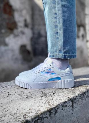 Женские кроссовки puma cali white хамелеон пума бирлие хамелеон жеенские2 фото