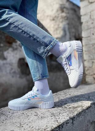 Женские кроссовки puma cali white хамелеон пума бирлие хамелеон жеенские5 фото