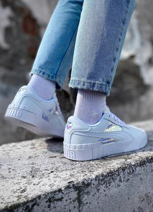 Женские кроссовки puma cali white хамелеон пума бирлие хамелеон жеенские3 фото