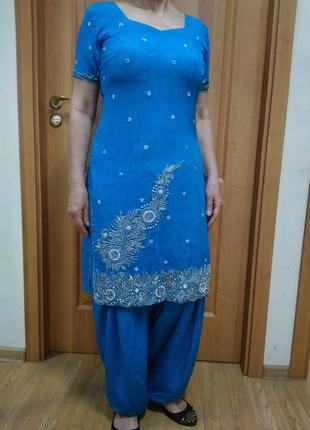 Шикарный индийский наряд платье5 фото