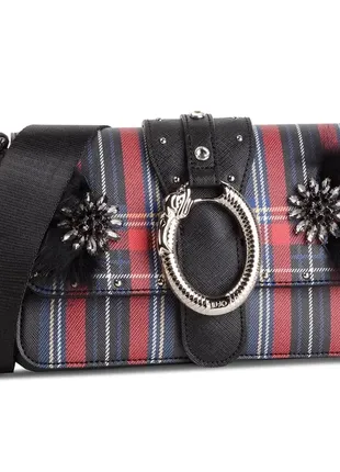 Сумка liu jo s crossbody darsen n68040 e0017 tartan nero/red v9644