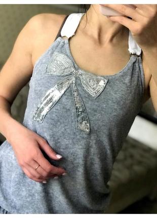 Махровый милый сарафан relax modeс паетками