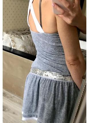 Махровый милый сарафан relax modeс паетками