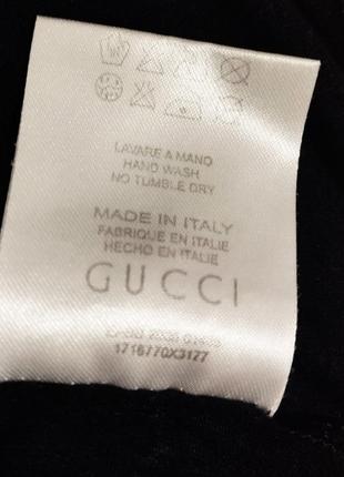 302.актуальна віскозна футболка класу люкс італійського бренду gucci, made in italy.7 фото